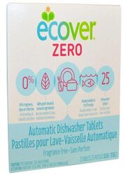 Ecover 25 Tablets Zero Automatic Fragrance Free Dishwasher Tablets, 0.5 Kg