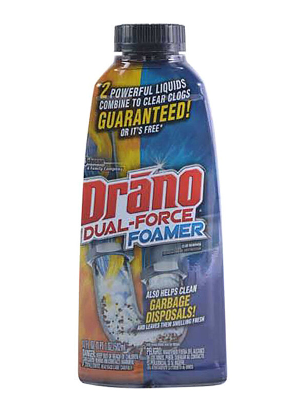 

Drano Dual Force Clog Cleaner, Multicolour, 502ml