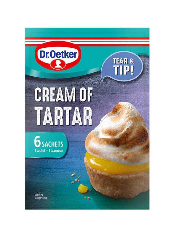 Dr.Oetker Cream Of Tartar Sachets, 6 Sachets x 5g