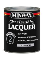 Minwax Brushing Satin Lacquer, 1 Quart, Clear