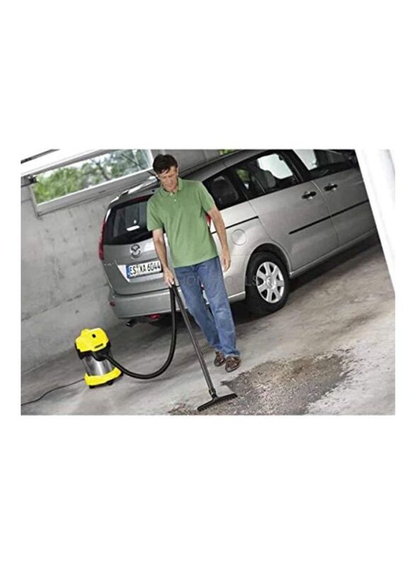 Karcher Vacuum Cleaner, 17L B07PDMNF9X, Yellow/Silver/Black