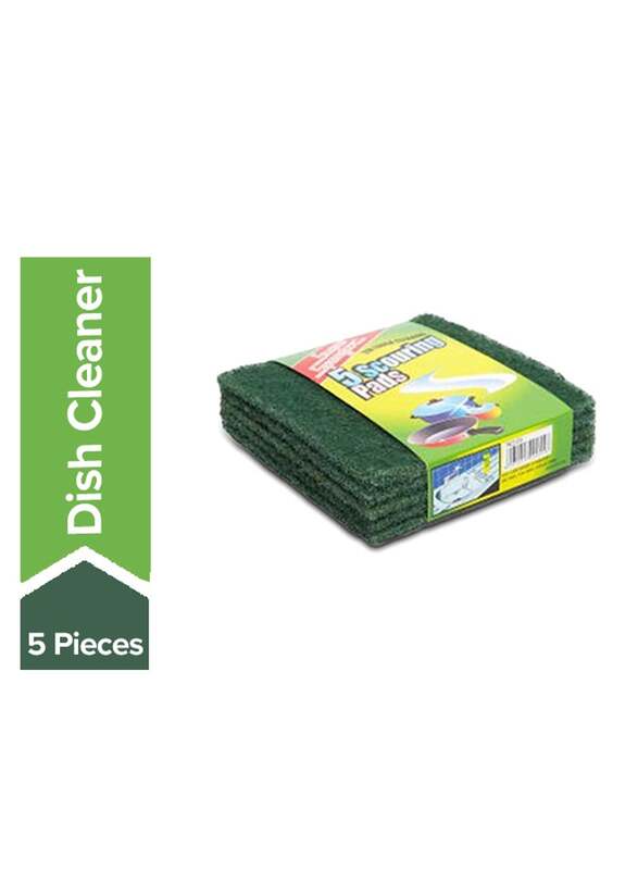 Super Scouring Pads, Green, 5 Pieces
