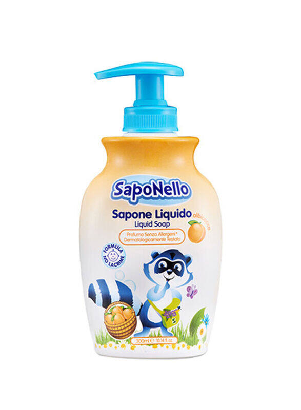 

Saponello Apricot Liquid Soap, Clear, 300 ml