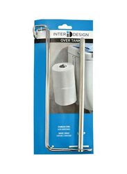 Interdesign Forma Over The Tank Toilet Paper Holder, 12.756 x 0.979 x 7.795inch, Silver