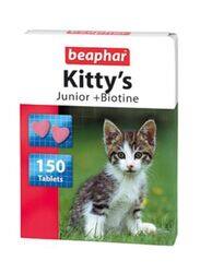 Beaphar Kitty's Junior + Biotine Treat, 150 Tablets, Multicolour