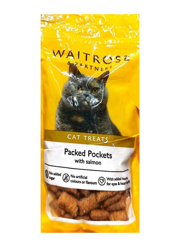 

Waitrose & Partners Cat Treats Packed Pockets with Salmon, 65g