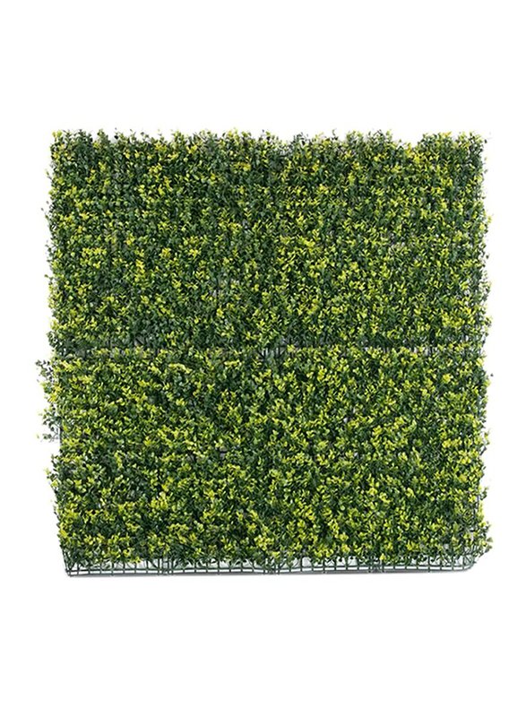 ليفينج سبيس سياج ديكور صناعي ، 1 × 1 متر ، أخضر