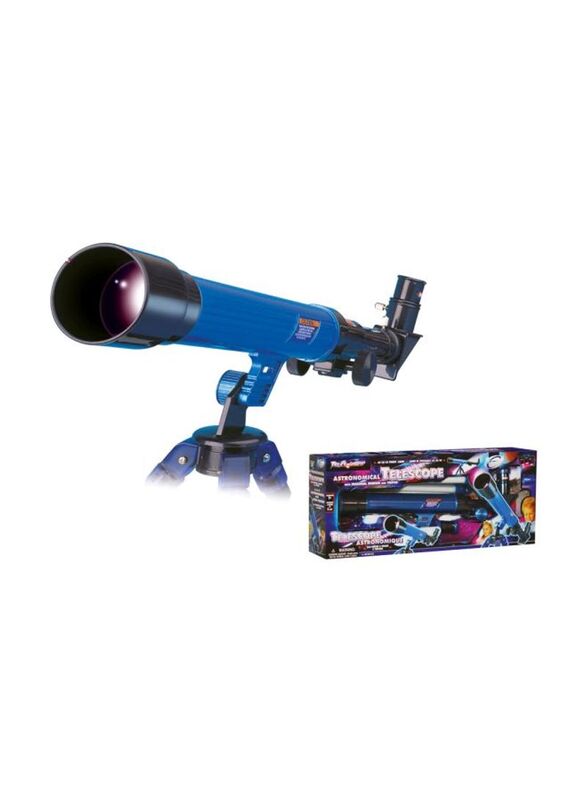 Astronomical Telescope Toy, Ages 8+, Blue/Black