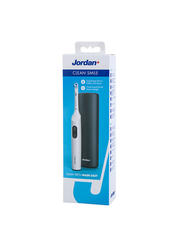 Jordan 259 gm Clean Smile Electric Toothbrush, White