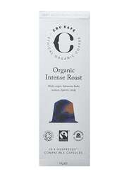 Cru Kafe Organic Intense Roast Coffee Capsule Set, 10 Pieces x 52g