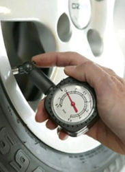 Xcessories Dial Type Tyre Gauge, Black/White