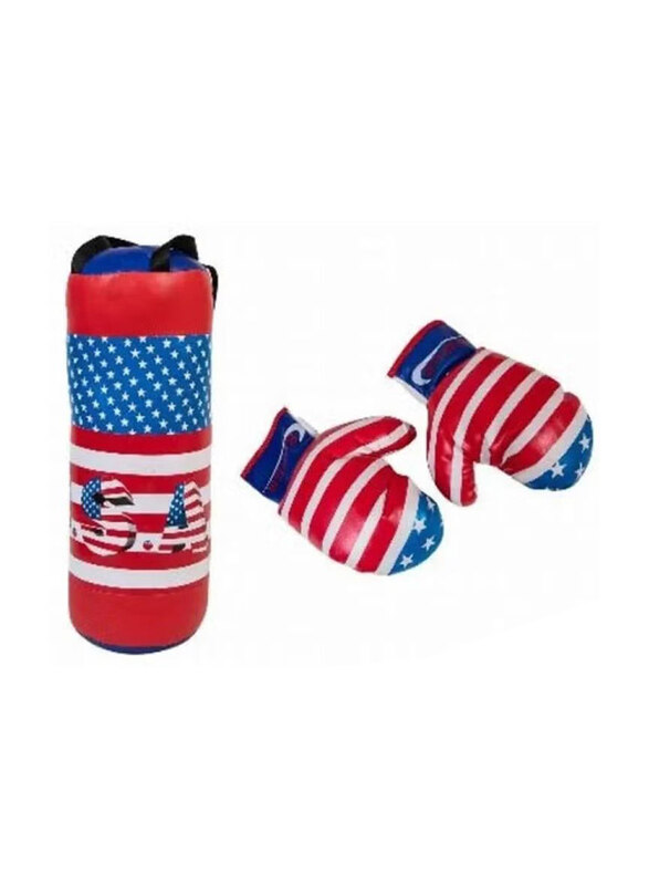 

Speed Game America Boxing Bag & Gloves Set, Multicolour