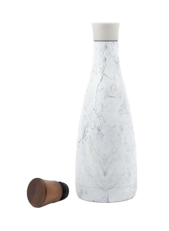 Manna 1.5 Ltr Carafe Bottle With Lid, White/Brown