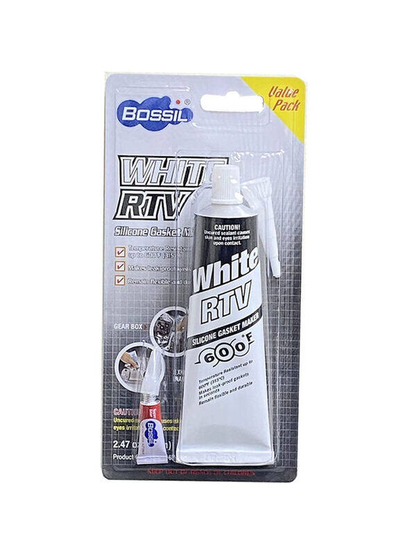 

Bossil 85gm Silicone Gasket Maker, White