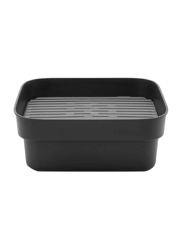

Brabantia Washing Up Bowl with Drying Tray, Black