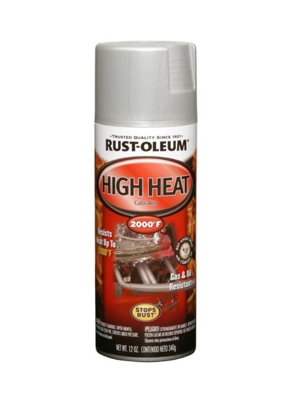 Rust-Oleum High Heat Spray Paint, 12oz, Multicolour