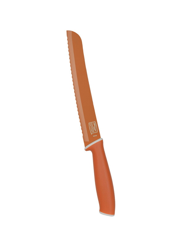 

Brabantia 20.3cm Chicago Cutlery Bread Knife, Orange