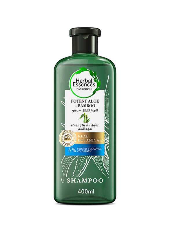 

Herbal Essences Hair Strengthening Aloe Vera and Bamboo Natural Shampoo for Dry Hair, 400ml