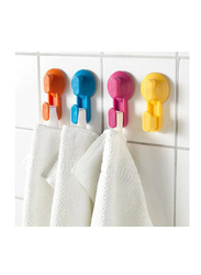 Bathroom Hook with Suction Cup, Assorted Colours