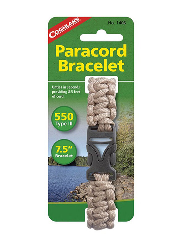 

Coghlans 7.5-inch Paracord Bracelet, Beige