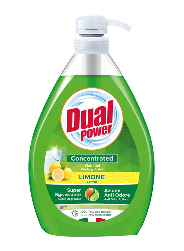 

Dual Power Concentrated Lemon Washing Up Gel, 1000ml