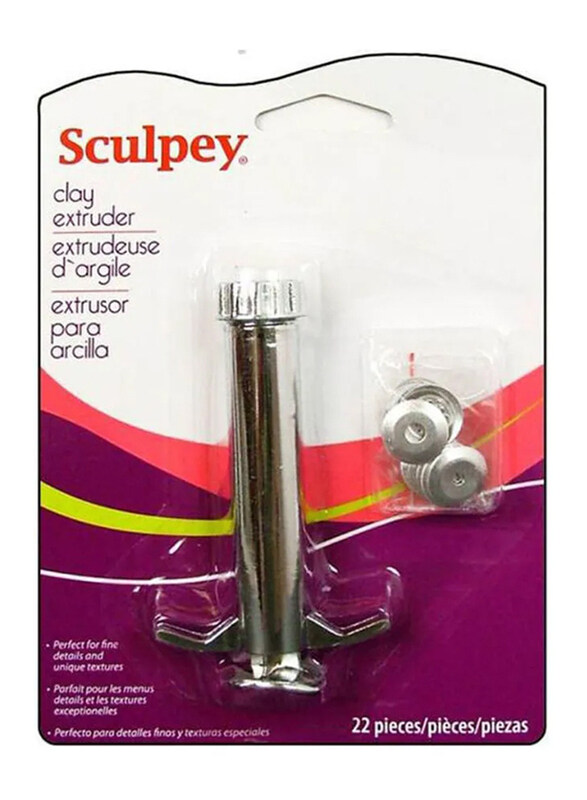 

Sculpey Clay Tools Extruder, 22 Pieces, Silver