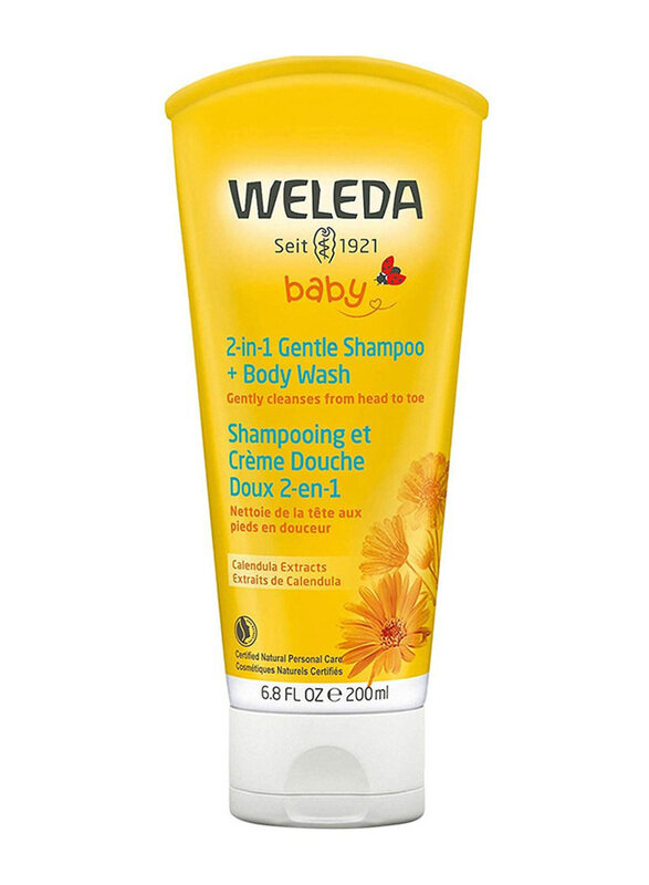 

Weleda 200ml 2-in-1 Gentle Shampoo and Body Wash, Yellow