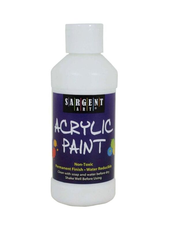 Sargent Art Acrylic Paint, 8oz, White
