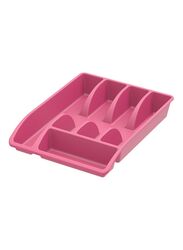 Cosmoplast Plastic Cutlery Tray, Large, Pink