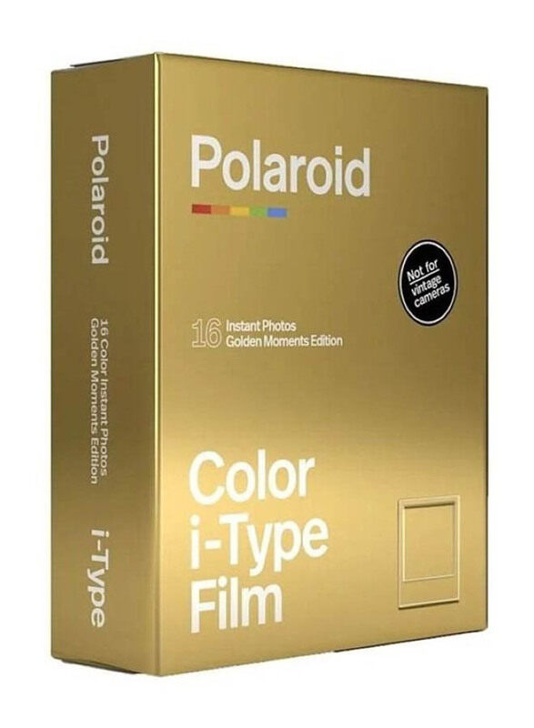 

Generic Polaroid Colour I-Type Film Golden Moments Edition 16 Instant Photos, Gold