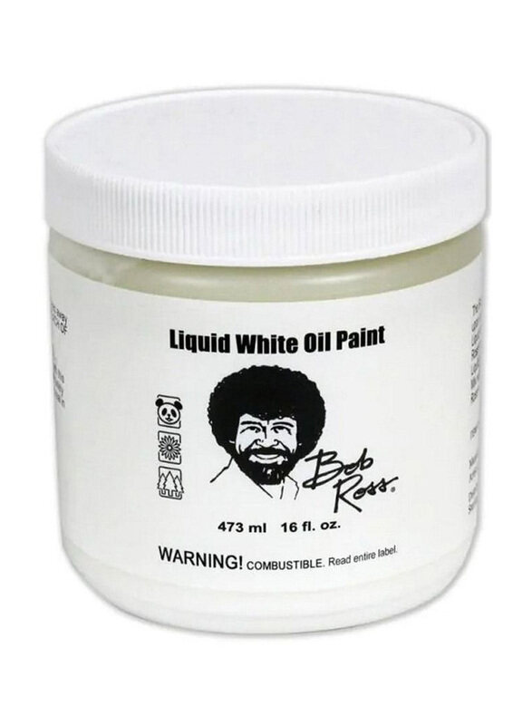 

Bob Ross Liquid White Oil Paint, 473ml, White