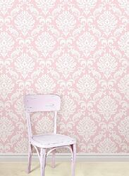 Wall Pops Ariel Peel And Stick Wallpaper, 20.5 x 0.1 x 216 Inch, Pink