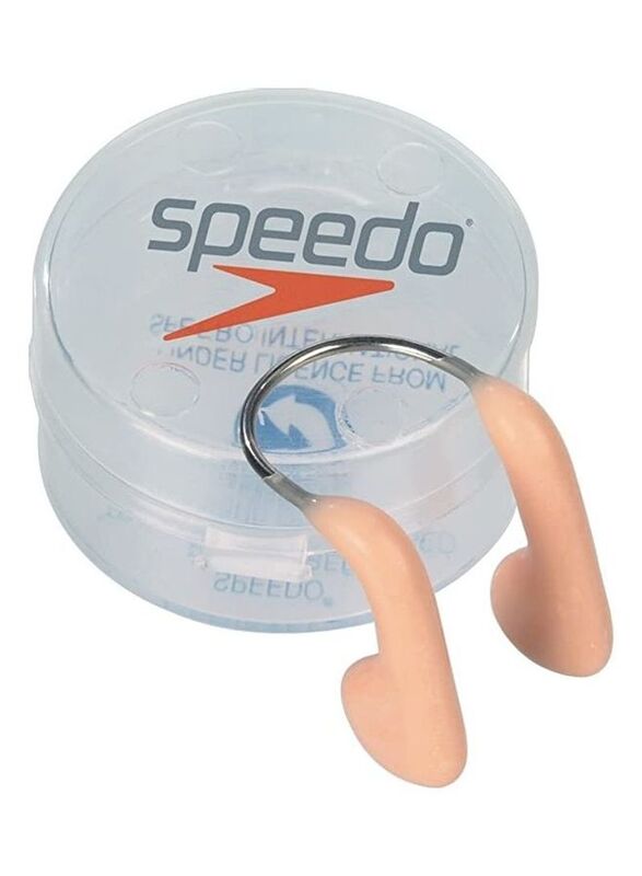 Speedo Swimming Nose Clip, Brown/Silver