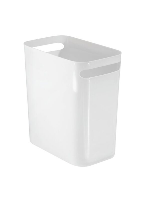 Interdesign Una Waste Can, 12inch, White