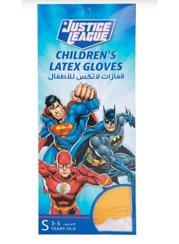 Justice League Children's Latex Gloves for 3-5 Years Kids, Small
