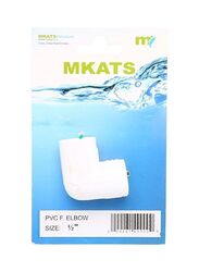 Mkats PVC F Elbow, White