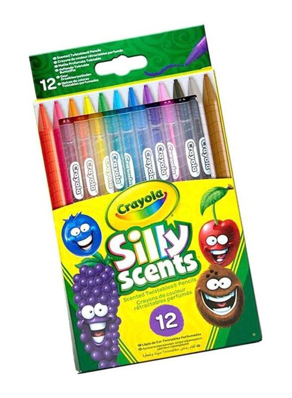 Crayola 12-Piece Silly Scented Pencil Crayon, Multicolour