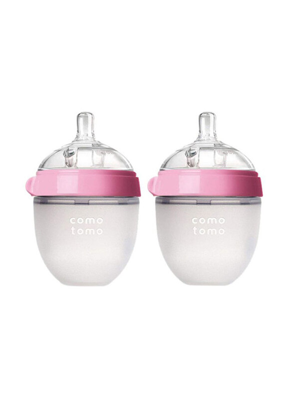 

Comotomo Baby Feeding Bottle, 2 x 5oz, Pink