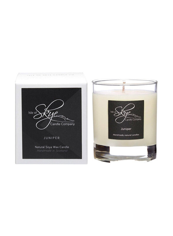 

Isle of Skye Candle Company Juniper Natural Soya Wax Candle Tumbler, Clear/White