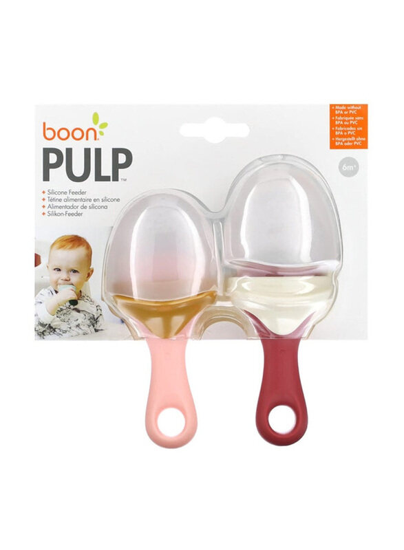 

Boon Pulp Silicone Feeder, 6 Months+, 2 Pieces, Assorted