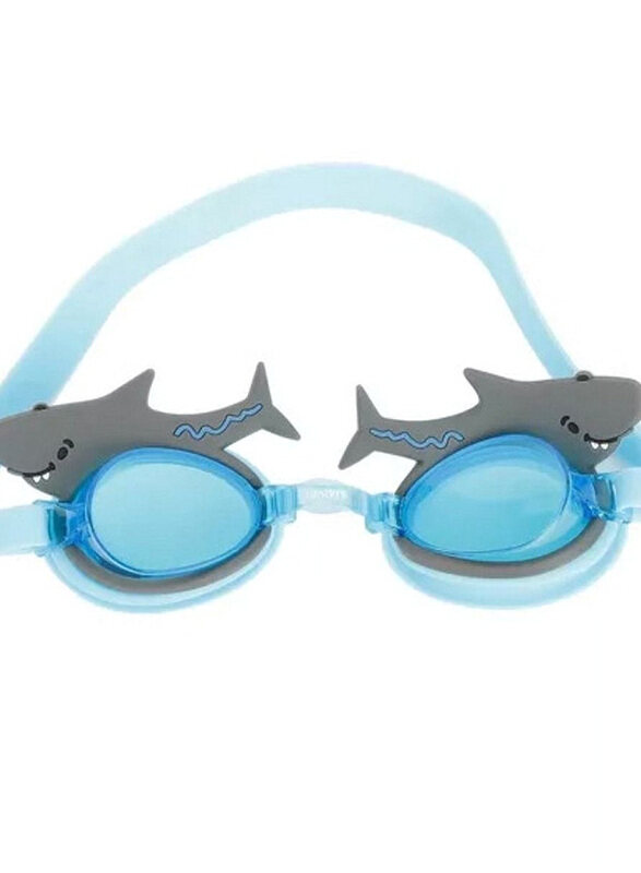 

Juniors 1-Piece Swimming Goggles, Blue