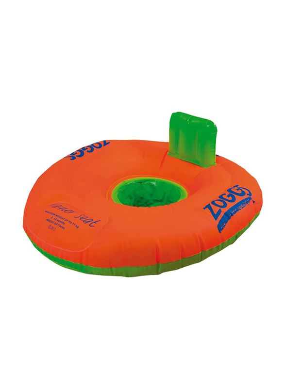 Zoggs Inflatable Trainer Seat, Orange/Green