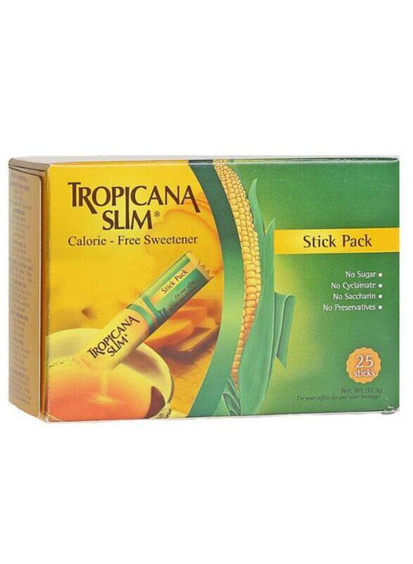 

Tropicana Slim 25 Pieces Calorie Free Sweetener Stick, 37.5g