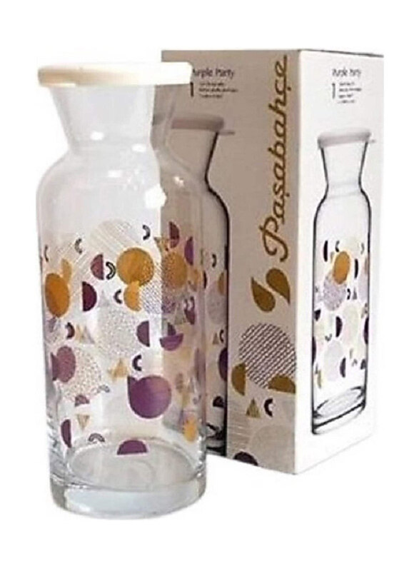 

Pasabahce 700ml Purple Party Carafe with Silicon Lid, Multicolour
