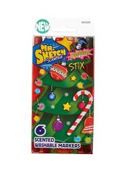 Mr. Sketch Stix Holiday Marker Set, 6 Pieces, Multicolour