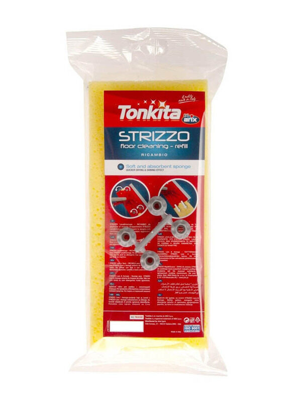 

Tonkita Strizzo Sponge Mop Refill, Yellow