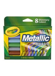 Crayola 8-Piece Metallic Marker, Multicolour