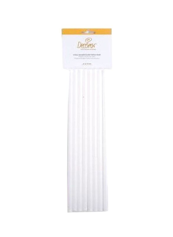 

Decora 8-Piece Plastic Dowel Rods, White