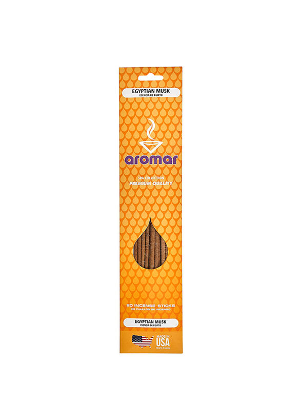 Aromar Egyptian Musk Incense Stick, Brown, 20 Piece