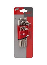 Suki 8 Piece Wrench Key Set, Silver